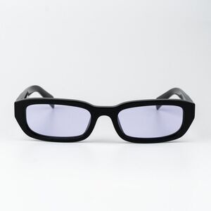 Prada Women Sunglasses Black Violet Rectangle PRB06S 16K40J NEW AUTHENTIC